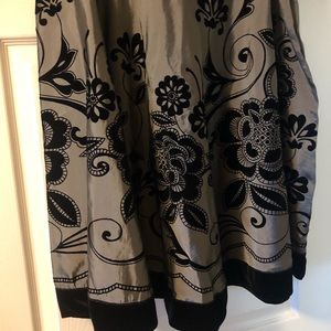 Taffeta and Velvet Skirt